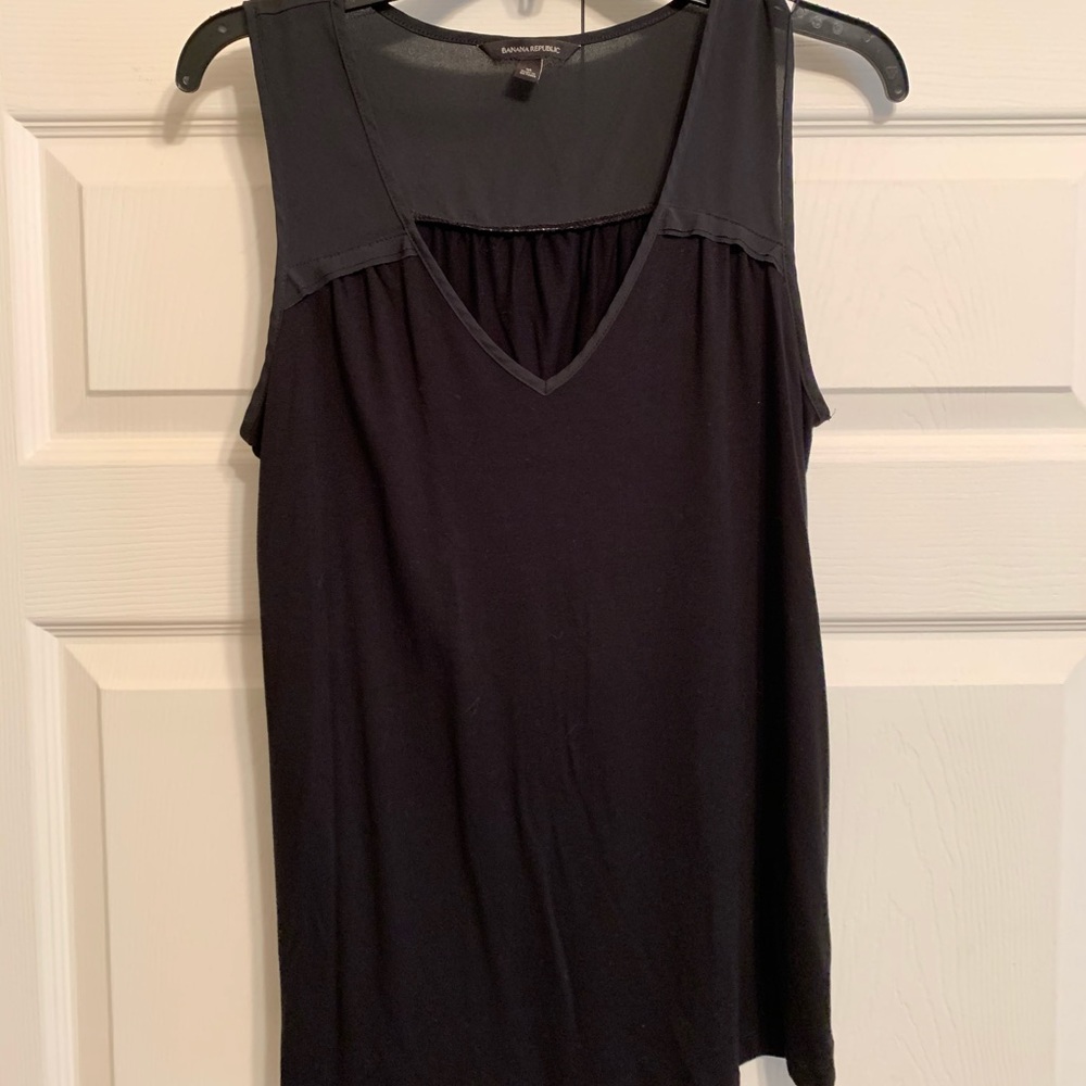Mixed Media Black Banana Republic Tank